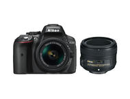 DSLR Nikon D5300 с AF-P 18-55mm f/3.5-5.6G и 50mm f/1.8G
