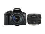 DSLR Canon EOS 750D с 18-135mm IS STM и 50mm f/1.4 USM