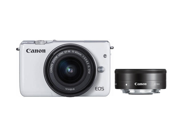 Mirrorless Canon EOS M10 с 15-45mm IS STM и 22mm f/2 STM