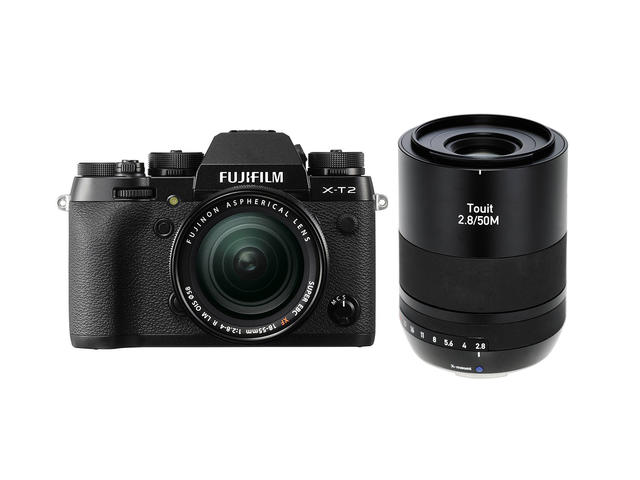 Mirrorless Fujifilm X-T2 с 18-55mm LM OIS и Zeiss Touit 50mm f/2.8