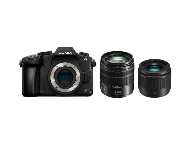 Mirrorless Panasonic Lumix DMC-G80 с 14-140mm f/3.5-5.6 ASPH и 25mm f/1.7