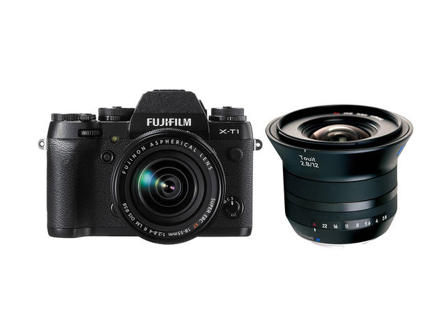 Mirrorless Fujifilm X-T1 с 18-55mm OIS и Zeiss Touit 12mm f/2.8
