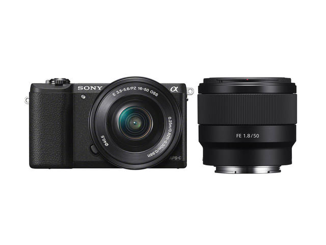 Mirrorless Sony Alpha 5100 с 16-50mm PZ OSS и FE 50mm f/1.8