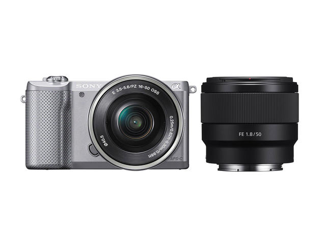 Mirrorless Sony Alpha 5000 с 16-50mm PZ OSS и FE 50mm f/1.8