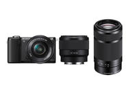 Mirrorless Sony Alpha 5000 с 16-50mm OSS, 55-210mm OSS и 50mm f/1.8