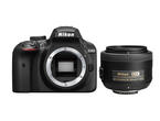 DSLR Nikon D3400 с обектив AF-S DX 35mm f/1.8G