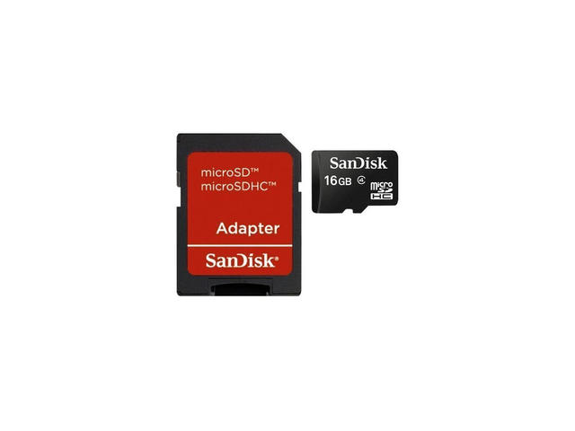 Карти памет 16GB microSDHC SanDisk Class 4