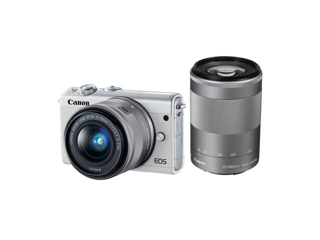 Mirrorless Canon EOS M100 с 15-45mm IS STM и 55-200mm IS STM