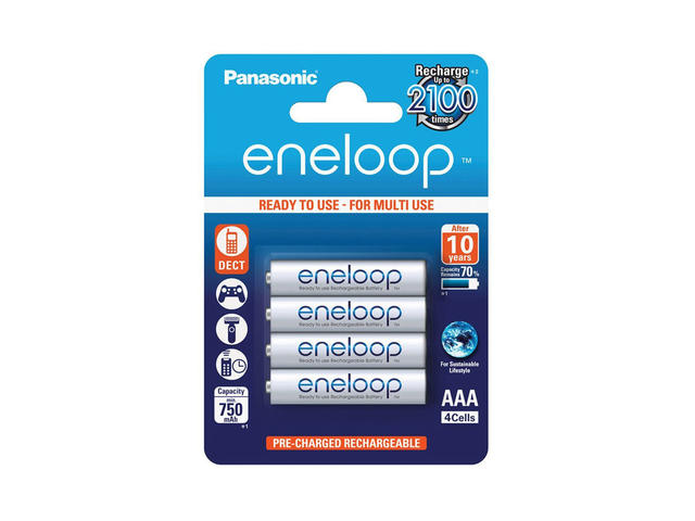 Батерии за камери Panasonic Eneloop 4xAAA 750 mAh