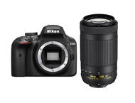 DSLR Nikon D3400 с обектив AF-P 70-300mm f/4.5-6.3G ED VR