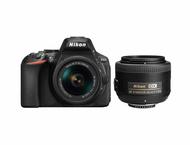 DSLR Nikon D5600 с AF-P 18-55mm VR и DX 35mm f/1.8G