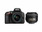 DSLR Nikon D5600 с AF-P 18-55mm VR и DX 35mm f/1.8G