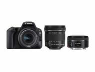 DSLR Canon EOS 200D с 18-55mm IS STM, 10-18mm IS STM и 50mm f/1.8 STM