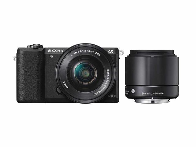 Mirrorless Sony Alpha 5100 с 16-50mm PZ OSS и Sigma 60mm f/2.8 DN