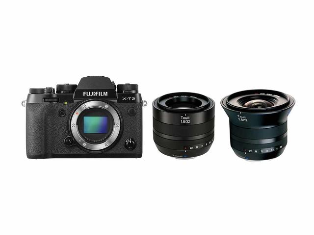 Mirrorless Fujifilm X-T2 със Zeiss Touit 32mm f/1.8 и Zeiss Touit 12mm f/2.8