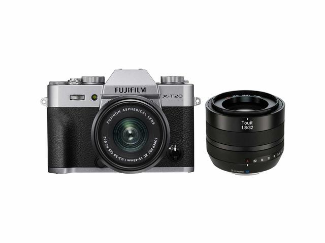 Mirrorless Fujifilm X-T20 с 15-45mm OIS PZ и Zeiss Touit 32mm f/1.8