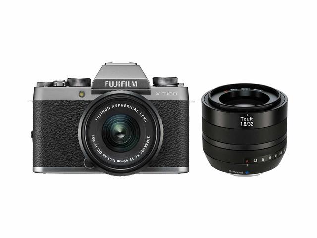 Mirrorless Fujifilm X-T100 с 15-45mm OIS PZ и Zeiss Touit 32mm f/1.8