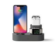 Стойки за мобилни устройства Elago Trio Charging Hub, сива