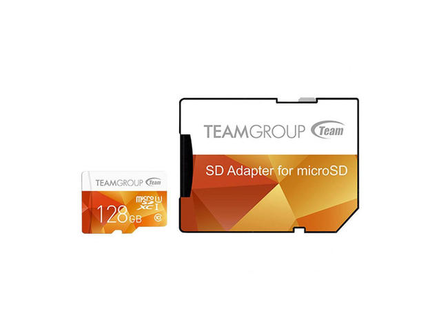 Карти памет 128GB Team Group Color microSDXC , UHS-I Class 10 + SD адаптер