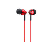 Слушалки Sony MDR-EX110LP, в червено