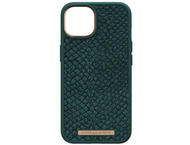 Калъфи Njord Salmon Leather Magsafe за iPhone 14, зелен