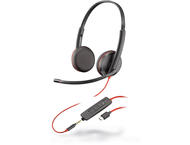 Слушалки Plantronics Blackwire C3225, USB-C & 3.5мм жак