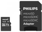 Карти памет Philips microSDHC card 16GB Class 10 с SD адаптер