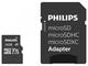 Карти памет Philips microSDHC card 16GB Class 10 с SD адаптер