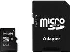 Карти памет Philips microSDHC card 32GB Class 10 с SD адаптер