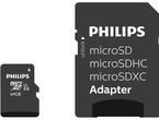 Карти памет Philips microSDHC card 64GB Class 10 с SD адаптер