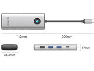 Докинг станции Orico Docking Station Type-C PW11-8PC-GY