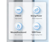 USB Хъб Orico Type-C PWC2U-C3-015-BK