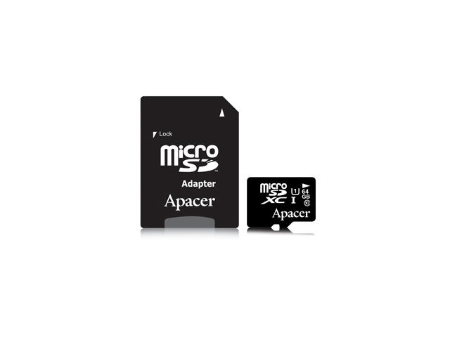 Карти памет 64GB microSDXC Apacer Class 10