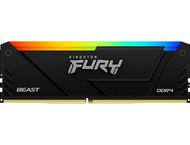 Оперативна памет 8GB DDR4 3600MT/s Kingston FURY BEAST RGB Black