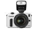 Mirrorless Canon EOS M с обектив 18-55mm и светкавица Speedlite 90EX