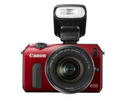 Mirrorless Canon EOS M с обектив 18-55mm и светкавица Speedlite 90EX