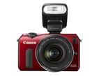 Mirrorless Canon EOS M с обектив 18-55mm и светкавица Speedlite 90EX