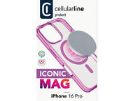 Калъфи Cellular line Iconic Mag iPhone 16 Pro, розов