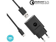 Зарядни устройства Motorola TurboPower 18W USB-A w/ 1m USB-C