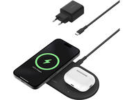 Зарядни устройства Belkin BoostCharge Pro New 2-в-1 Qi2 15W, в черно