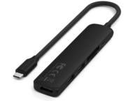 USB Хъб Satechi 6-in-1 USB-C Slim Multiport Adapter - Black