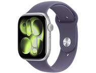 Смарт часовници Apple Watch S11 GPS + Cellular 42mm Silver Aluminium Case with Purple Fog Sport Band - S/M