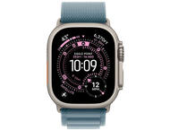 Смарт часовници Apple Watch Ultra 3 Cellular 49mm Natural Titanium Case with Light Blue Alpine Loop - Medium