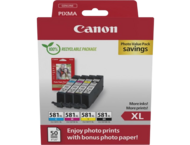 Консумативи Canon CLI-581XL BK/C/M/Y High Yield Ink Cartridge + Photo Paper Value Pack