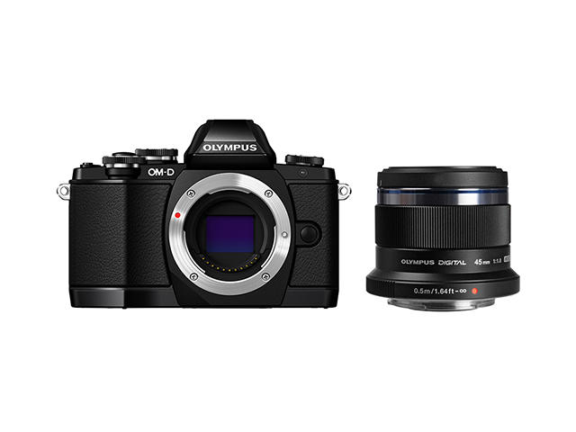 Mirrorless Olympus OM-D E-M10 с обектив 45mm f/1.8