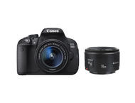 DSLR Canon EOS 700D с обективи 18-55mm IS STM и 50mm f/1.8 II