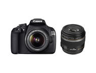 DSLR Canon EOS 1200D с обективи 18-55mm IS II и 60mm f/2.8 Macro USM