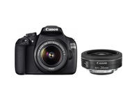 DSLR Canon EOS 1200D с обективи 18-55mm IS II и 24mm f/2.8 STM