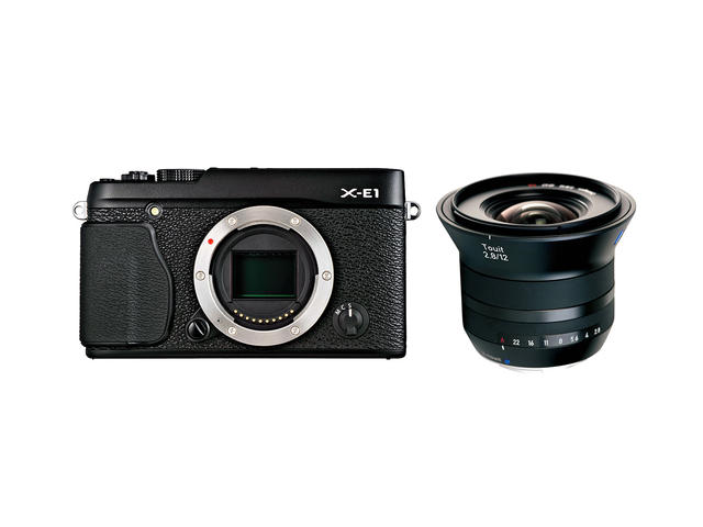 Mirrorless Fujifilm X-E1 с обектив Carl Zeiss Touit 12mm f/2.8