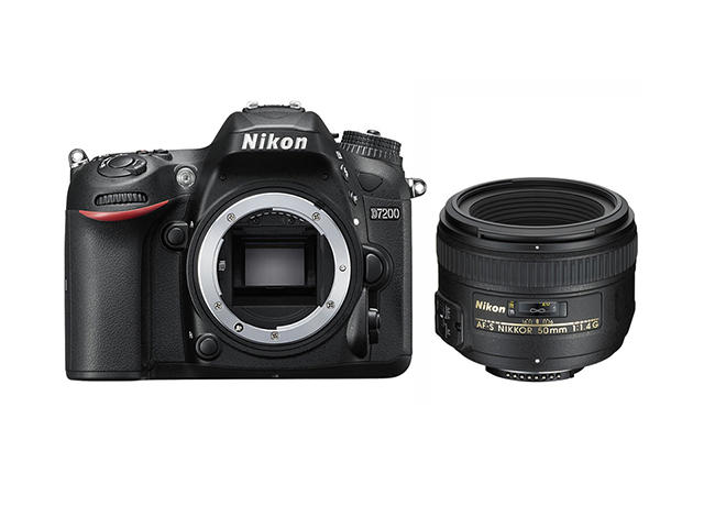 DSLR Nikon D7200 с обективи 50mm f/1.4G и 18-300mm ED VR